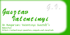 gusztav valentinyi business card